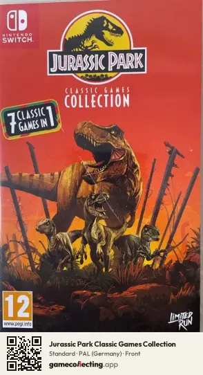 Jurassic Park Classic Games Collection Nintendo Switch, Germany box front