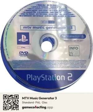 MTV Music Generator 3 PlayStation 2, PAL disc