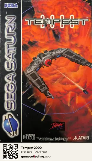 Tempest 2000 Sega Saturn, PAL box front
