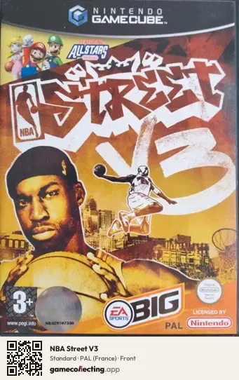 NBA Street V3 Nintendo GameCube, France box front