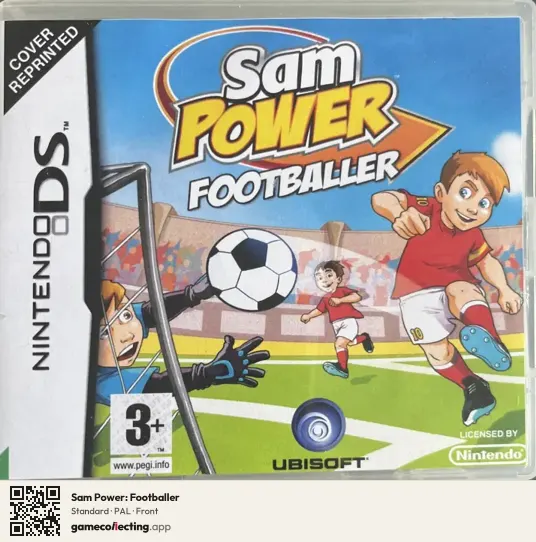 Sam Power: Footballer Nintendo DS, PAL box front