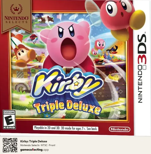 Kirby: Triple Deluxe Nintendo 3DS, NTSC box front