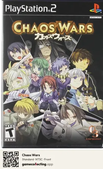 Chaos Wars PlayStation 2, NTSC box front