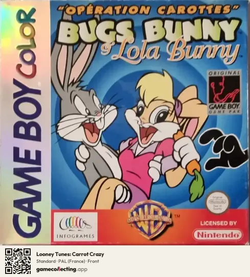 Looney Tunes: Carrot Crazy Game Boy Color, France box front