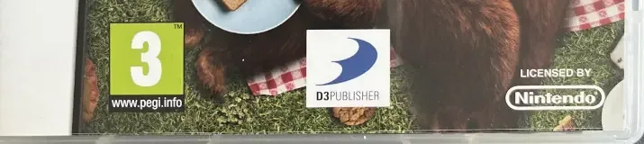 Yogi Bear, the PEGI square on its front