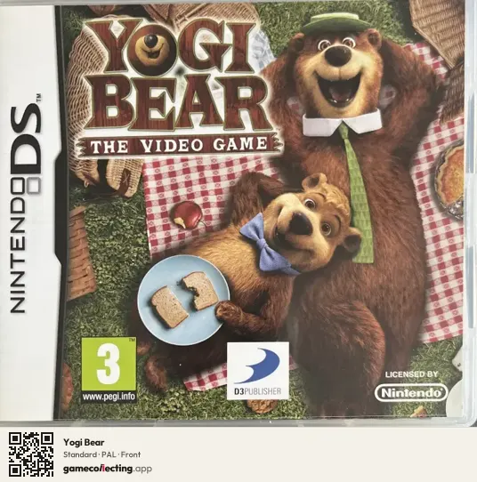 Yogi Bear Nintendo DS, PAL box front
