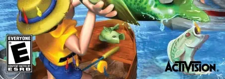 Rapala's Fishing Frenzy, the ESRB box on its front