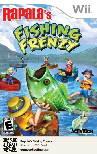 Rapala's Fishing Frenzy Nintendo Wii, NTSC box front