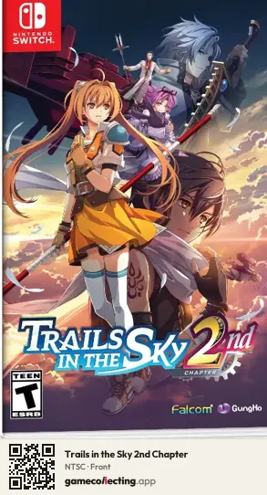 Trails in the Sky 2nd Chapter Nintendo Switch, NTSC box front