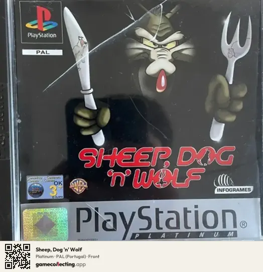Sheep, Dog 'n' Wolf PlayStation, Portugal box front