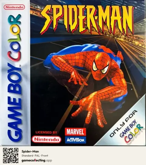 Spider-Man Game Boy Color, PAL box front