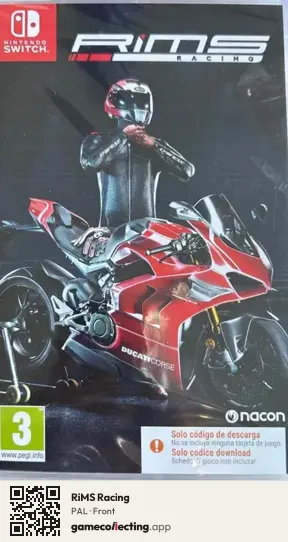 RiMS Racing Nintendo Switch, PAL box front