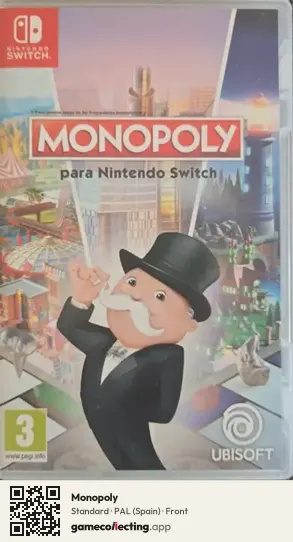 Monopoly Nintendo Switch, Spain box front