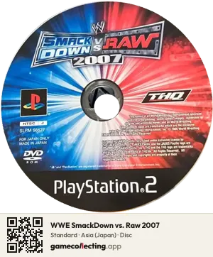 WWE SmackDown vs. Raw 2007 PlayStation 2, Asia disc
