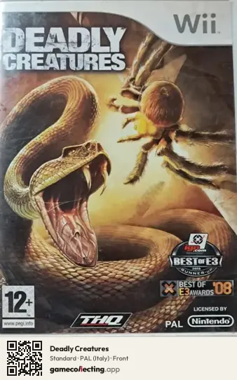 Deadly Creatures Nintendo Wii, Italy box front