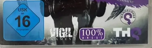 Darksiders II, the USK square on its front