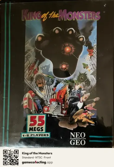 King of the Monsters Neo Geo AES, NTSC box front