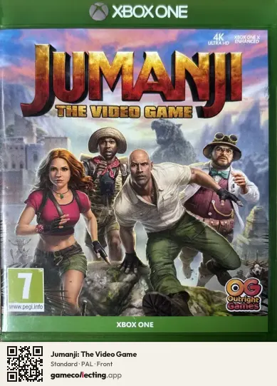 Jumanji: The Video Game Xbox One, PAL box front