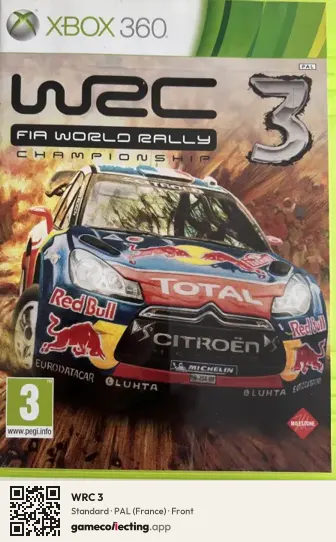 WRC 3 Xbox 360, France box front