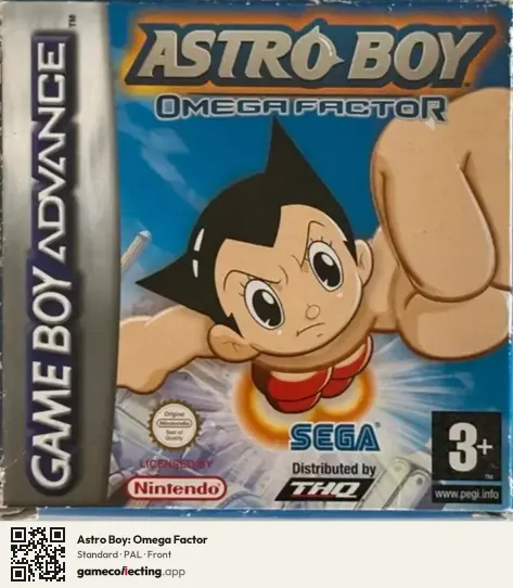 Astro Boy: Omega Factor Game Boy Advance, PAL box front
