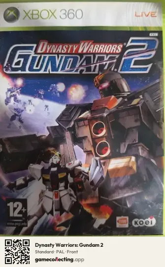 Dynasty Warriors: Gundam 2 Xbox 360, PAL box front