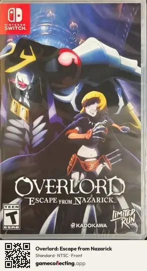 Overlord: Escape from Nazarick Nintendo Switch, NTSC box front