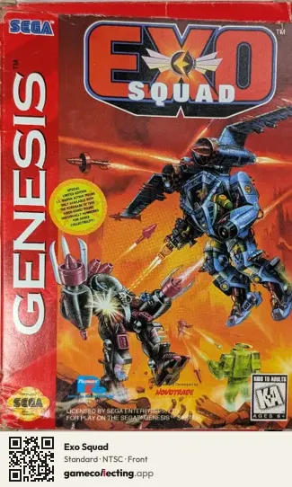 Exo Squad Sega Mega Drive / Genesis, NTSC box front