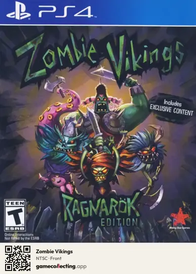 Zombie Vikings PlayStation 4, NTSC box front