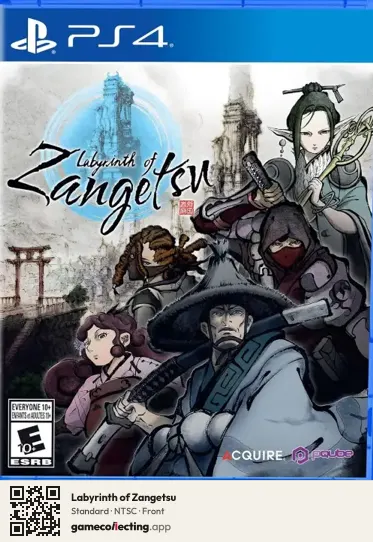 Labyrinth of Zangetsu PlayStation 4, NTSC box front