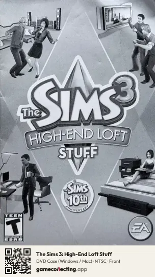 The Sims 3: High-End Loft Stuff Computer, NTSC box front