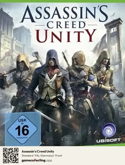 Assassin's Creed Unity Xbox One, Germany box front