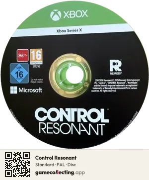 Control Resonant Xbox Series X, PAL disc