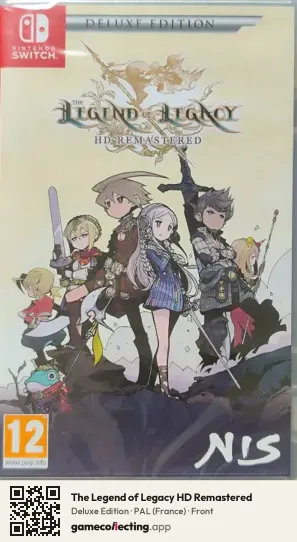 The Legend of Legacy HD Remastered Nintendo Switch, France box front