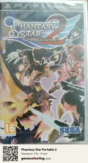 Phantasy Star Portable 2 PlayStation Portable, PAL box front