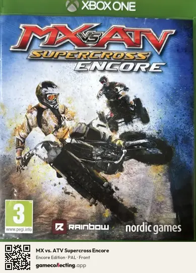MX vs. ATV Supercross Encore Xbox One, PAL box front