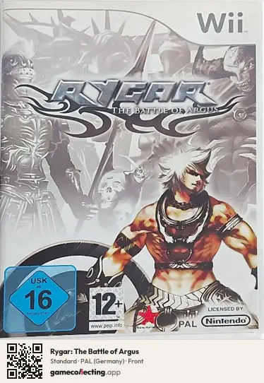 Rygar: The Battle of Argus Nintendo Wii, Germany box front