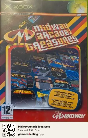 Midway Arcade Treasures Xbox, PAL box front