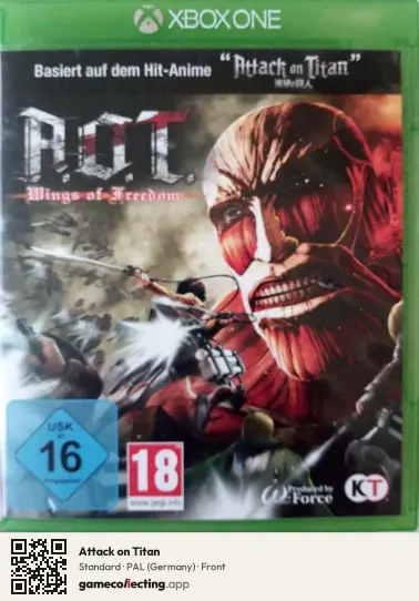 Attack on Titan Xbox One, Germany box front