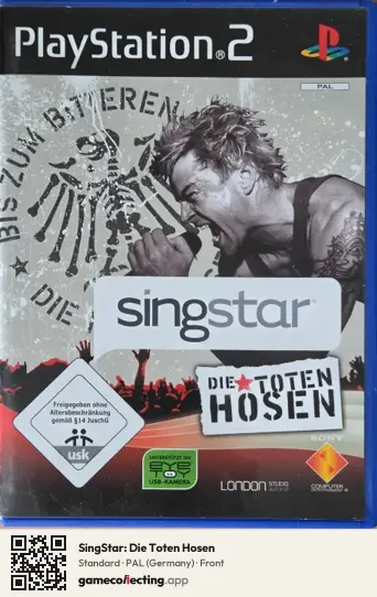SingStar: Die Toten Hosen PlayStation 2, Germany box front