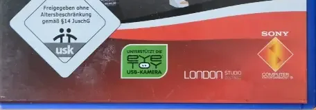 Singstar Amped, the USK square on its front
