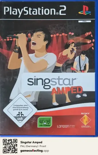 Singstar Amped PlayStation 2, Germany box front