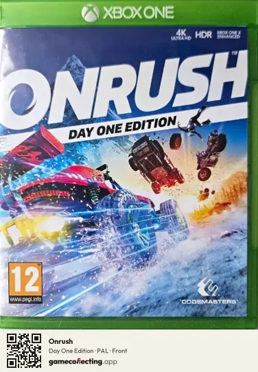 Onrush Xbox One, PAL box front