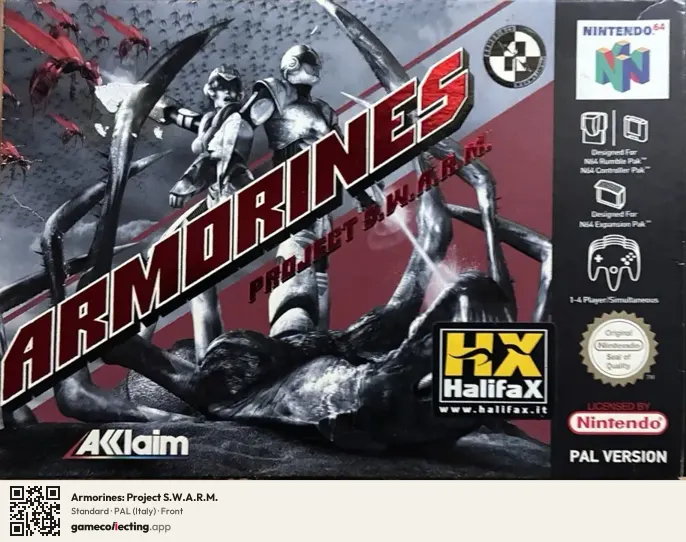 Armorines: Project S.W.A.R.M. Nintendo 64, Italy box front