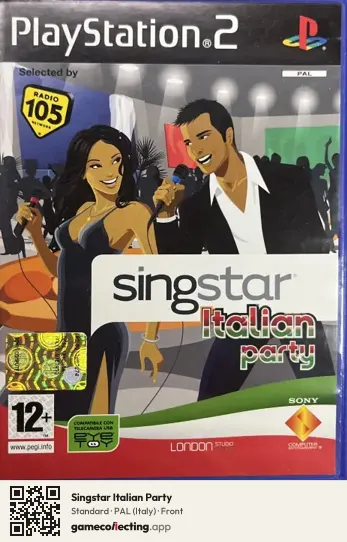 Singstar Italian Party PlayStation 2, Italy box front