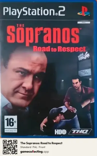 The Sopranos: Road to Respect PlayStation 2, PAL box front