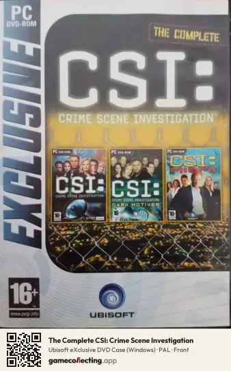 The Complete CSI: Crime Scene Investigation Computer, PAL box front