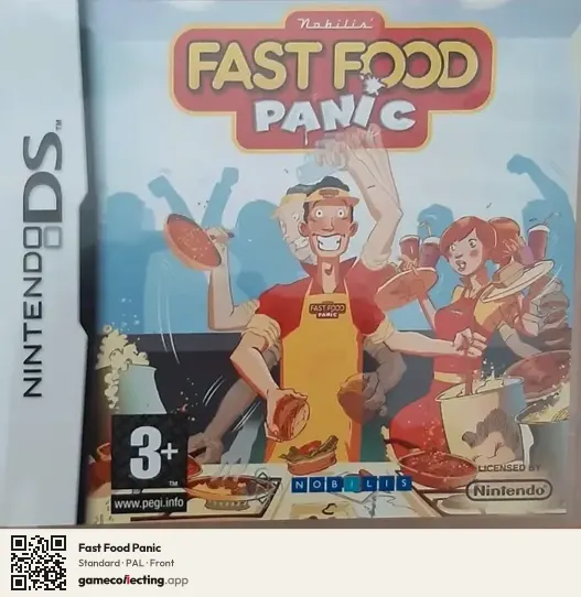 Fast Food Panic Nintendo DS, PAL box front