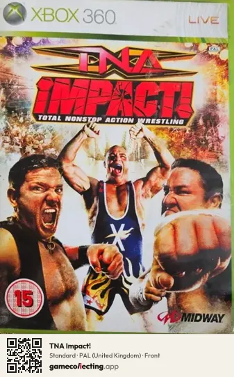 TNA Impact! Xbox 360, United Kingdom box front