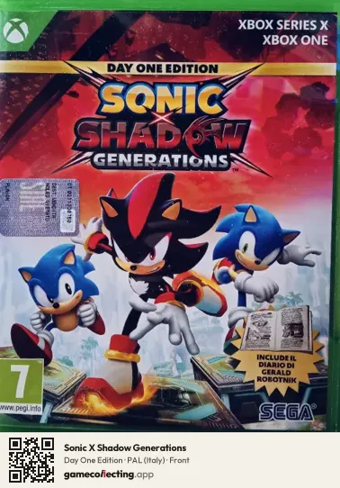 Sonic X Shadow Generations Xbox Series X, Italy box front