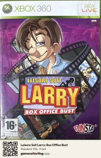 Leisure Suit Larry: Box Office Bust Xbox 360, PAL box front